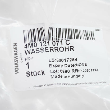 NEW AUDI Q7 4M COOLANT PIPE TUBE 4M0121071C ORIGINAL