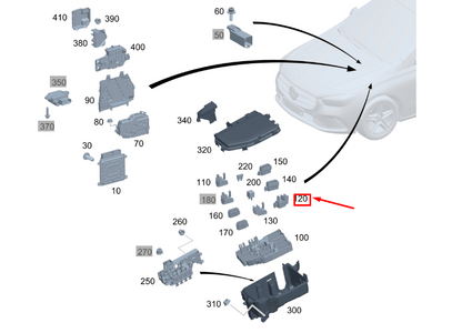new mercedes-benz gla h247 module 2 code d relay unit a1779060102 original