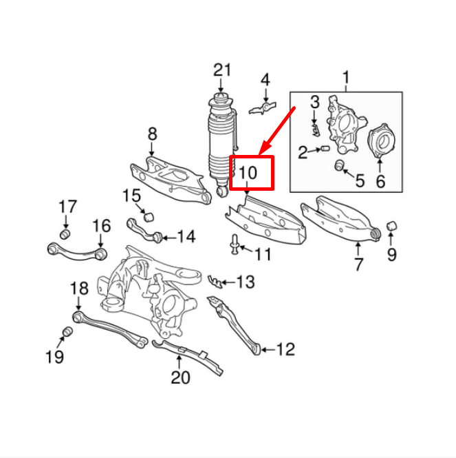 NEW MERCEDES-BENZ SL R230 REAR LEFT CONTROL ARM COVER A2303520688 ORIGINAL