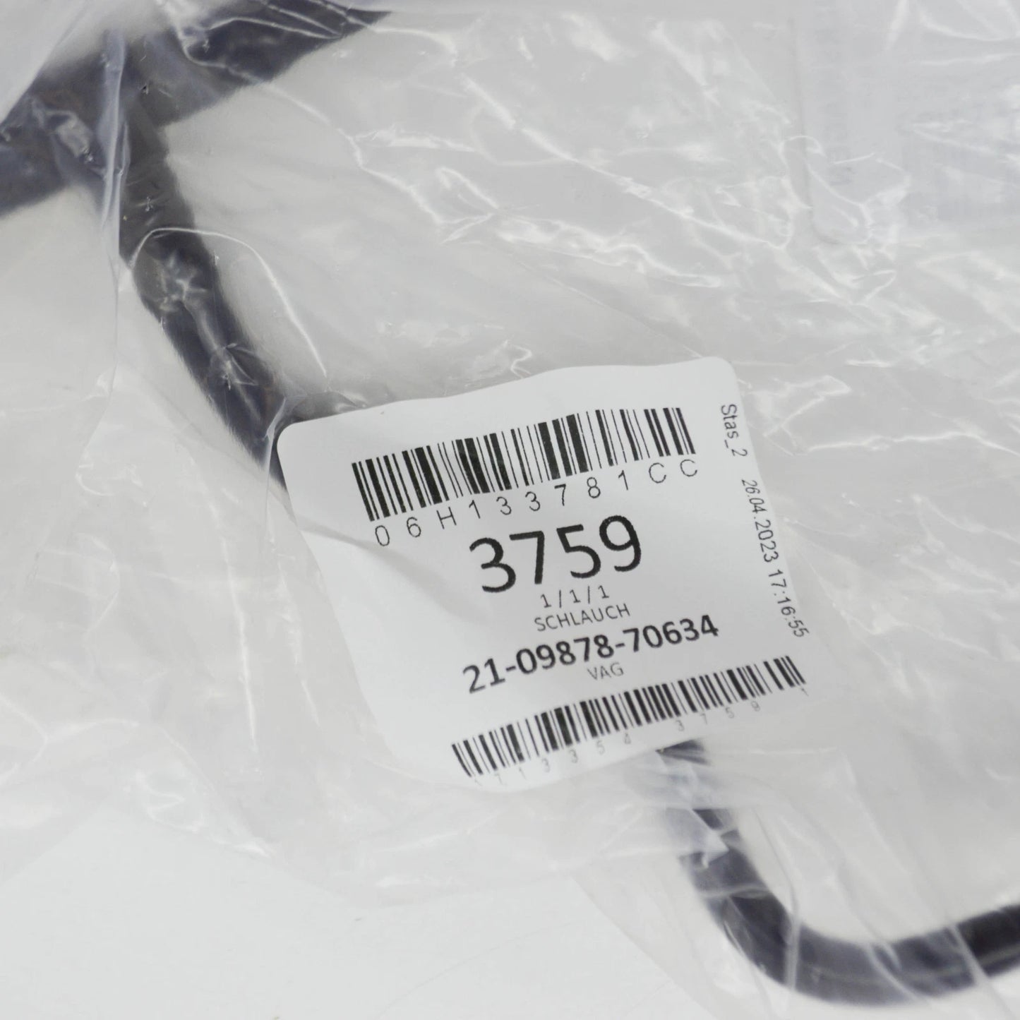 NEW AUDI A4 AVANT B8 VACUUM HOSES WITH CONNECTION 06H133781CC ORIGINAL