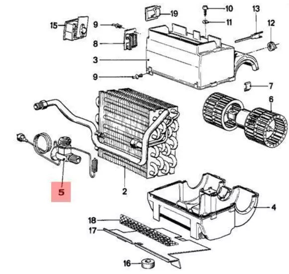 NEW BMW 5 E28 A/C EXPANSION VALVE 64511372077 1372077 ORIGINAL