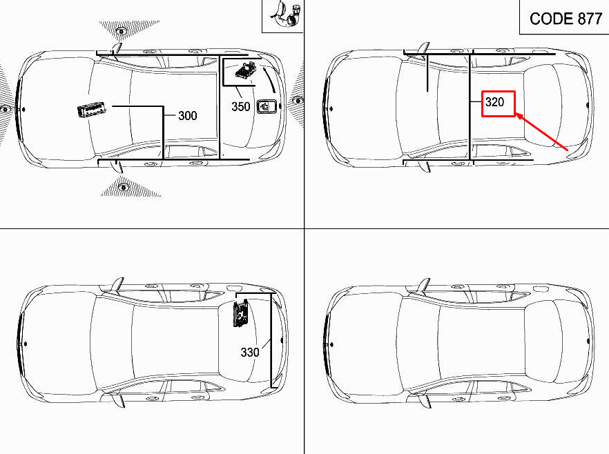 new mercedes-benz e w213 ambiance ilumination wiring harness a2135403532