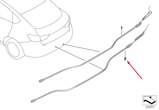 NEW BMW X6 F16 REAR SMART OPERER BOTTOM SENSOR LEAD 61357391043 ORIGINAL