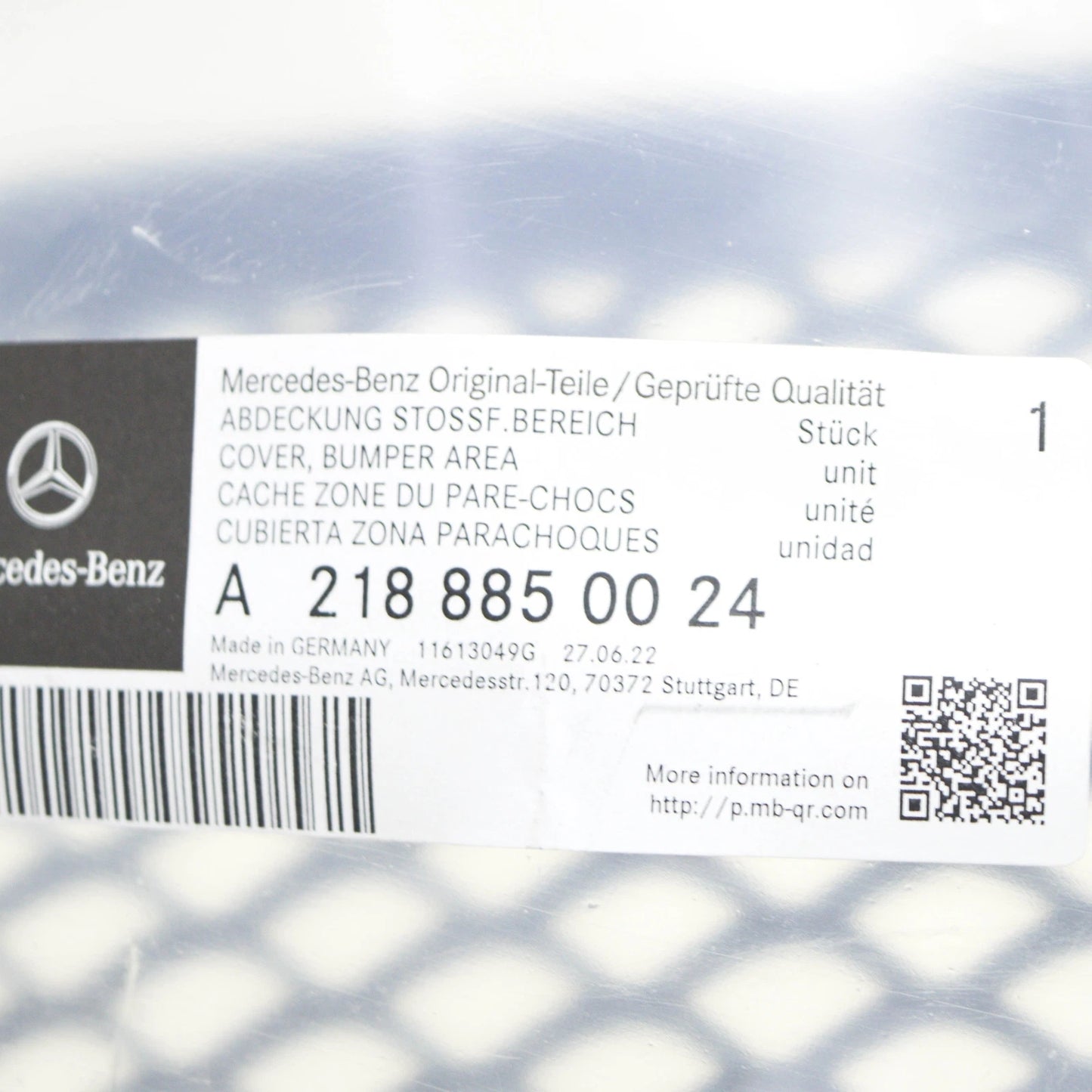 NEW MERCEDES-BENZ CLS C218 FRONT BUMPER LOWER CENTER GRILLE A2188850024