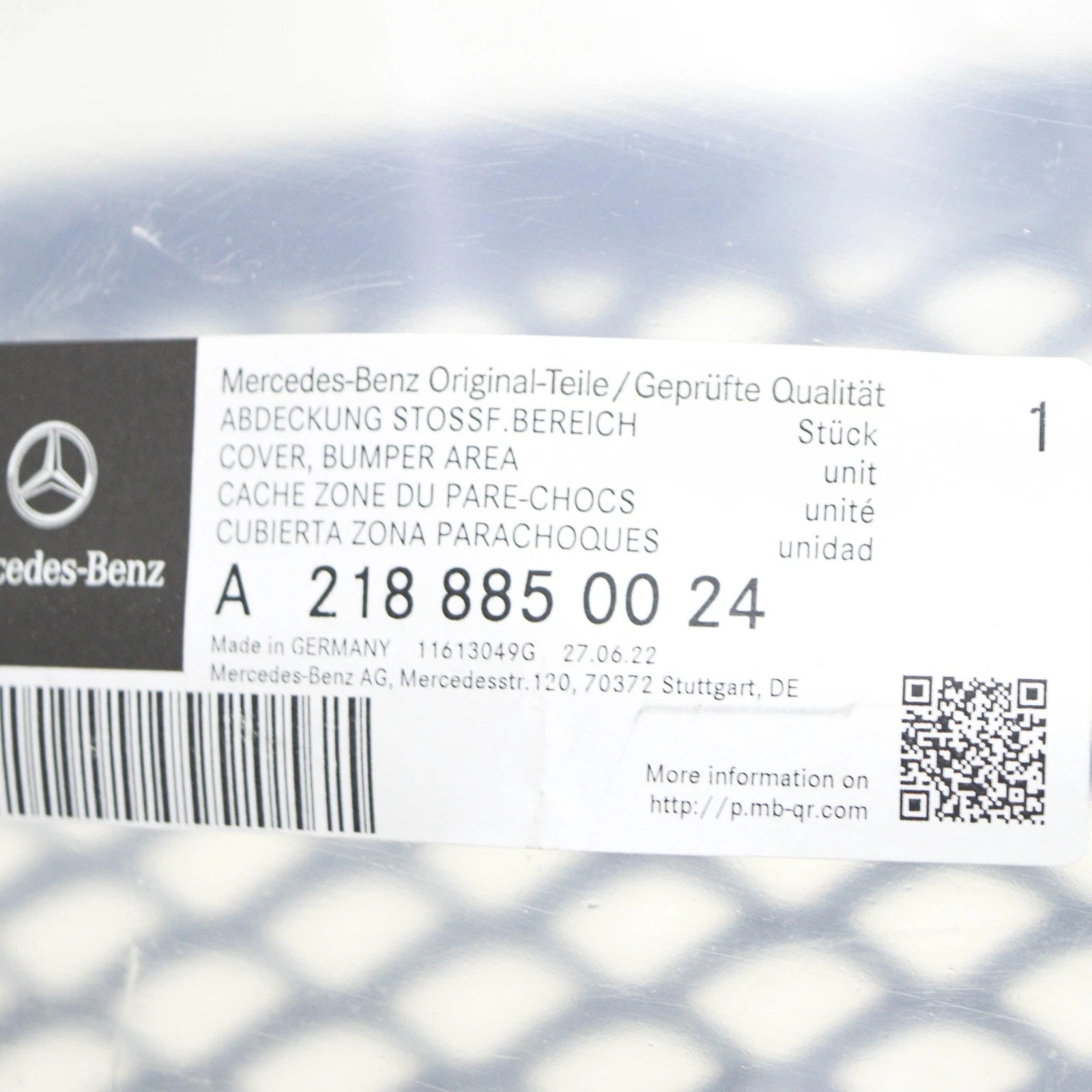 NEW MERCEDES-BENZ CLS C218 FRONT BUMPER LOWER CENTER GRILLE A2188850024