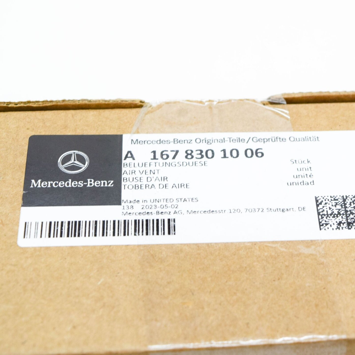 new mercedes-benz gle w167 b-pillar right air vent a1678301006 original