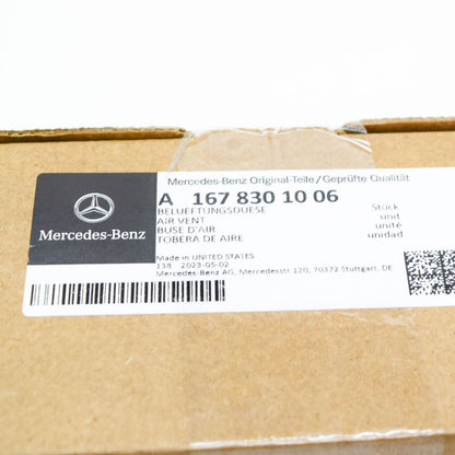 new mercedes-benz gle w167 b-pillar right air vent a1678301006 original
