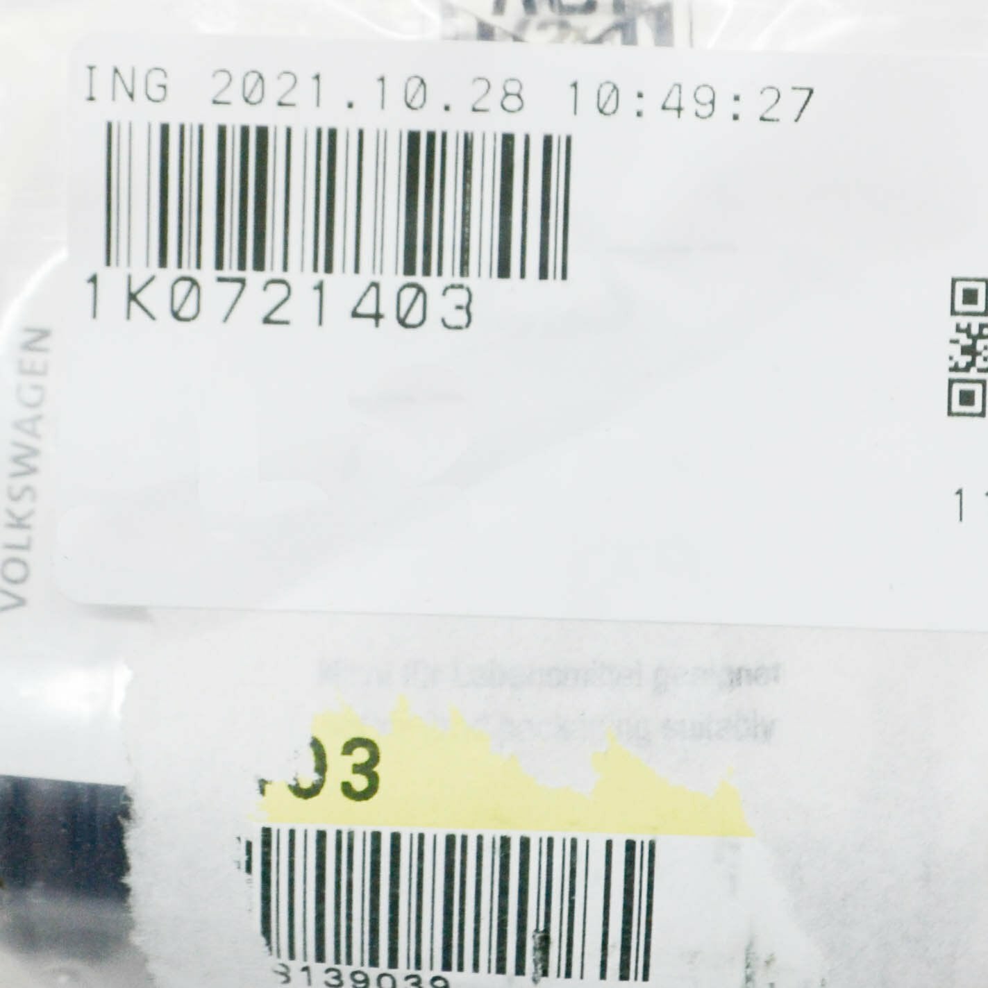 NEW VOLKSWAGEN BEETLE A5 CLUTCH PEDAL OVER-CENTRE SPRING 1K0721403 ORIGINAL