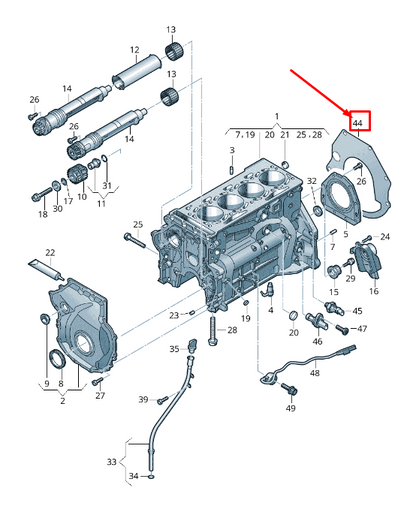 NEW AUDI Q7 4M CRANKCASE HOUSING INTERMEDIATE PLATE 06L103551D ORIGINAL