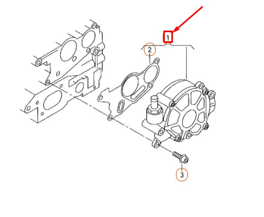 NEW AUDI A3 8P VACUUM PUMP 03L145100F ORIGINAL