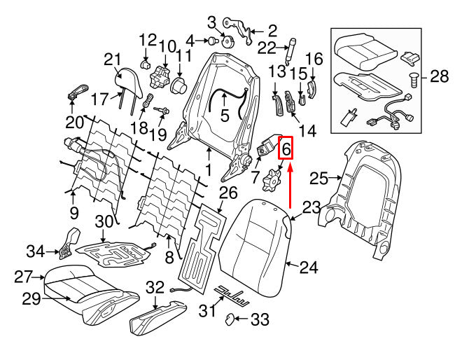 Genuine Volvo C30 Front Seat Recline Knob 39857974 Original