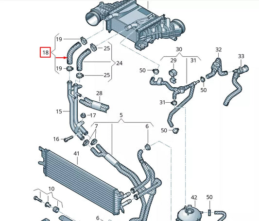 NEW VOLKSWAGEN MULTIVAN T7 STM STN COOLANT HOSE PIPE 7E0121096AD