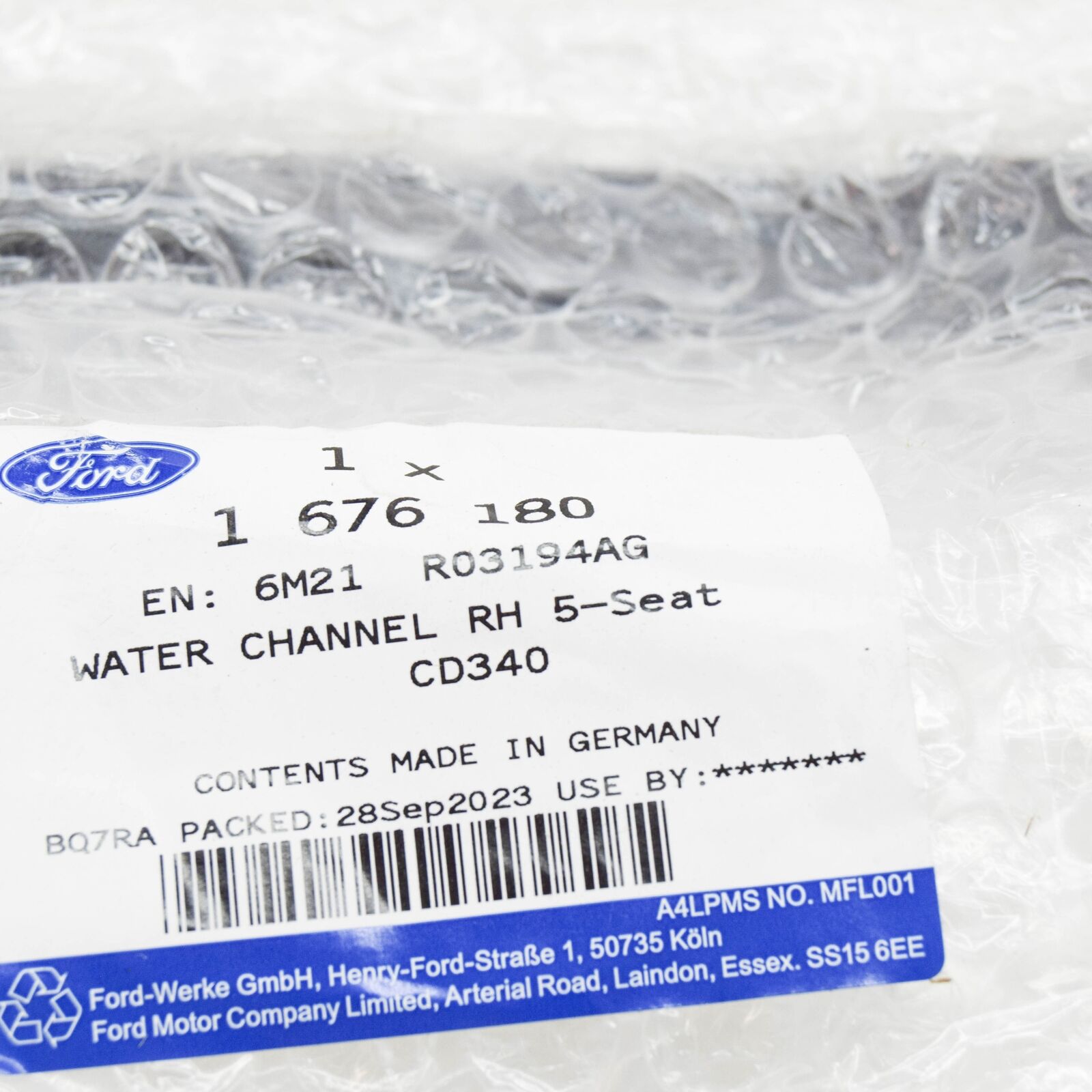 new ford s-max mk1 windshield right vertical trim 1676180 6m21-r03194-ag