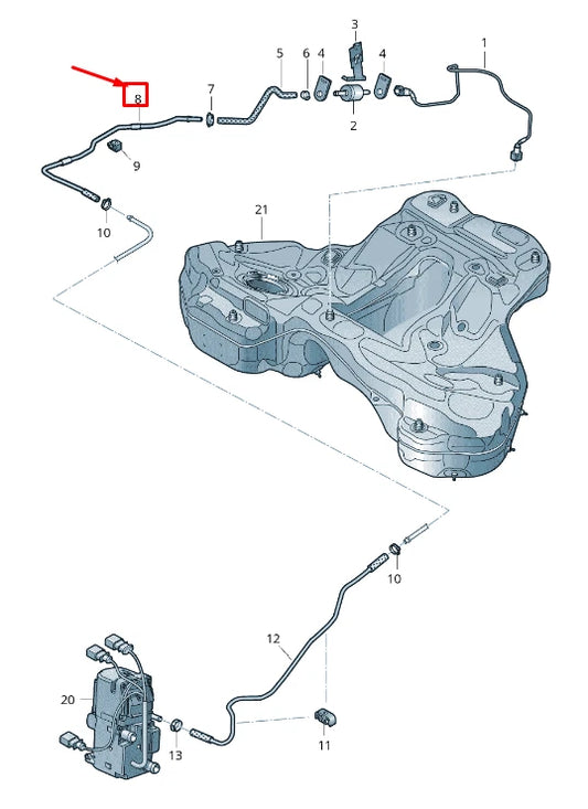 NEW AUDI A6 4A C8 FUEL LINE 4K0261191H