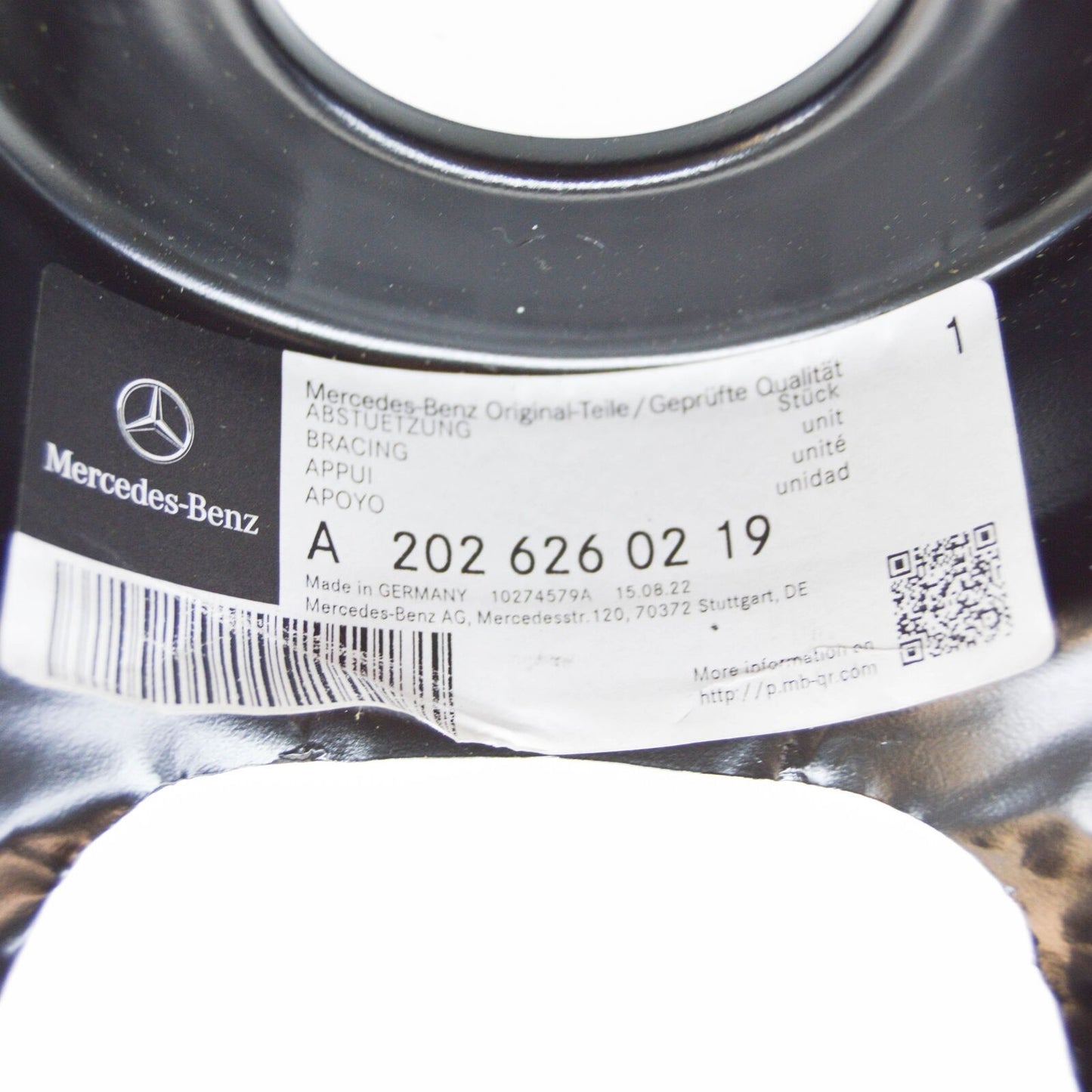 NEW MERCEDES-BENZ SLK R170 RIGHT CUP METAL SPRING A2026260219 ORIGINAL