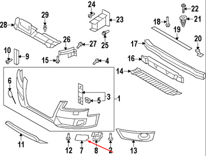 new audi a5 8t right headlight washer cover 8t0955276gru 2009 original
