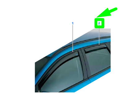 new ford kuga c520 mk2 rear side window air deflector kit 2106127 original