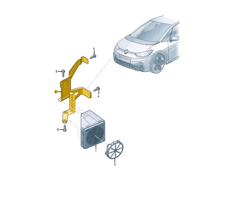 NEW VOLKSWAGEN ID.3 E11 FRONT CONTROL UNIT BRACKET 10A035205A