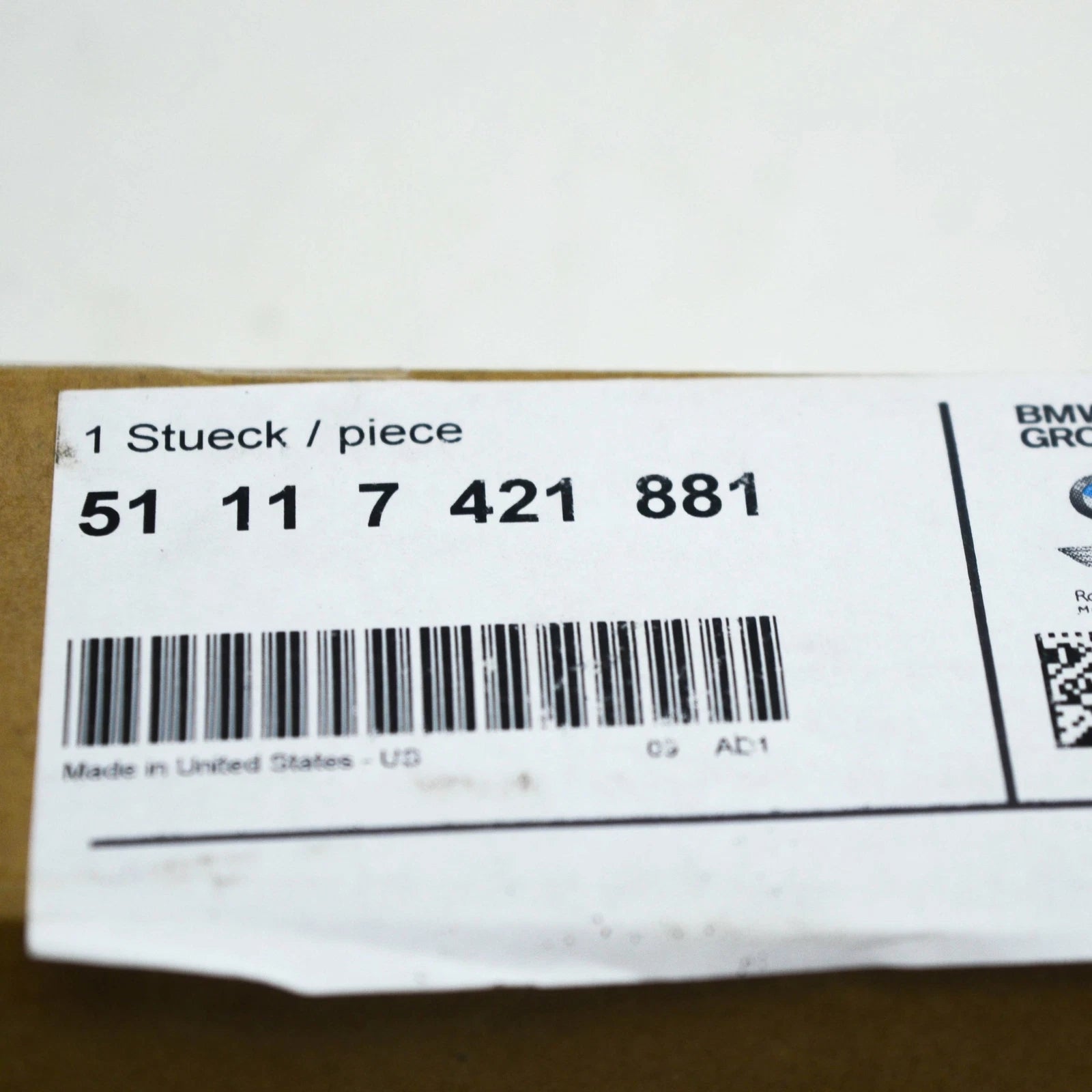 NEW BMW X5 G05 FRONT BUMPER CROSS MEMBER REAR 51117421881 ORIGINAL