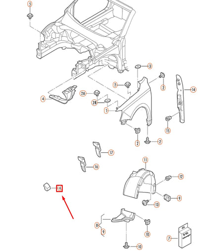 NEW VOLKSWAGEN GOLF MK6 FRONT FENDER NOISE INSULATION PLATE 1K0864725 ORIGINAL