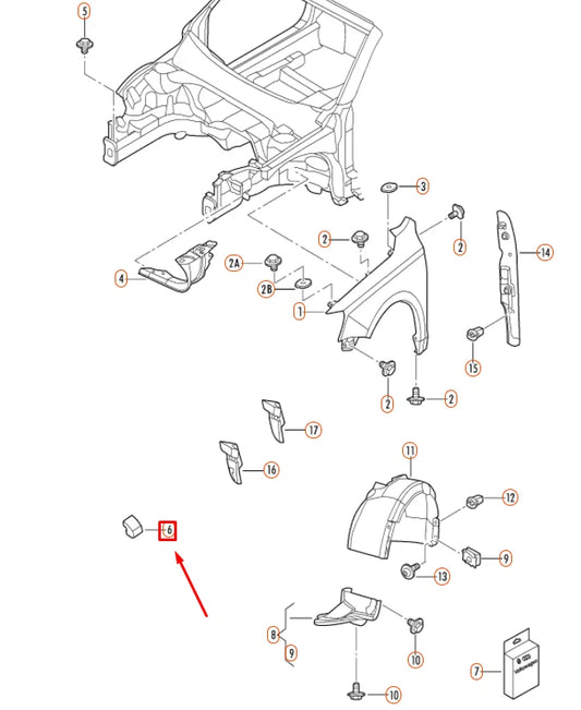 NEW VOLKSWAGEN GOLF MK6 FRONT FENDER NOISE INSULATION PLATE 1K0864725 ORIGINAL