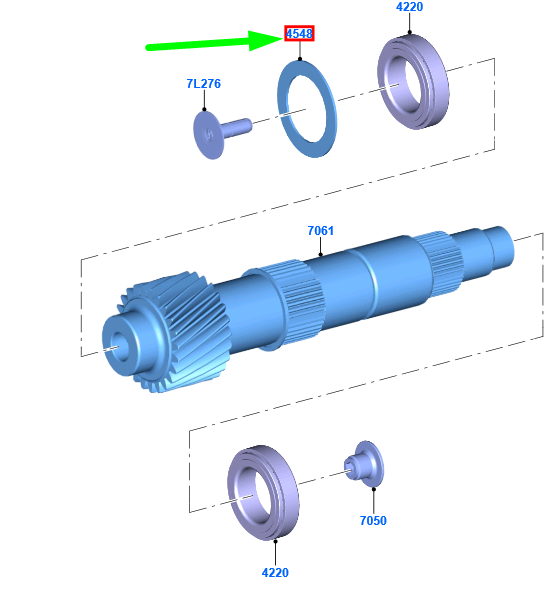 new ford kuga mk3 transmission differential driving gr brg shim 1227264 original