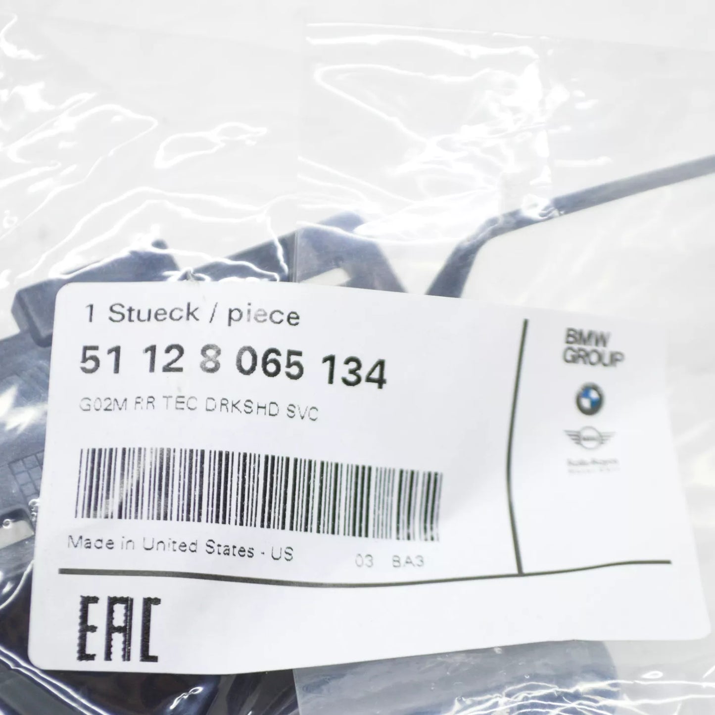 NEW BMW X4 G02 M REAR BUMPER TOW EYE COVER 51128065134 ORIGINAL