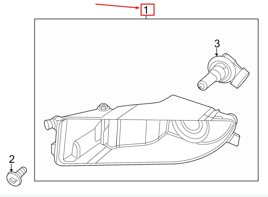 NEW VW BEETLE 5C FRONT LEFT FOG LIGHT 5C5941699C ORIGINAL