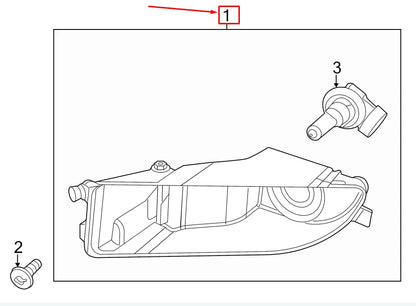 NEW VW BEETLE 5C FRONT LEFT FOG LIGHT 5C5941699C ORIGINAL