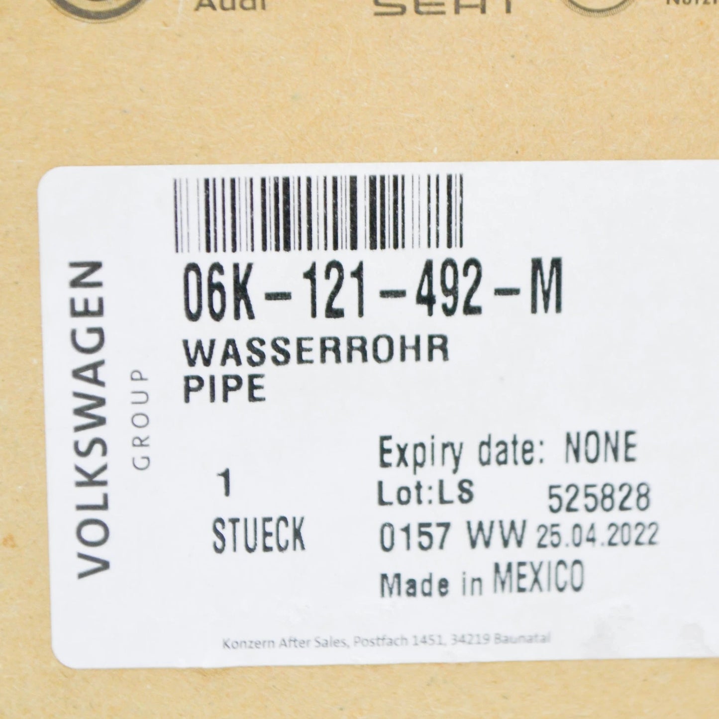 NEW VW BEETLE 5C TURBOCHARGER COOLANT RETURN TUBE 06K121492M