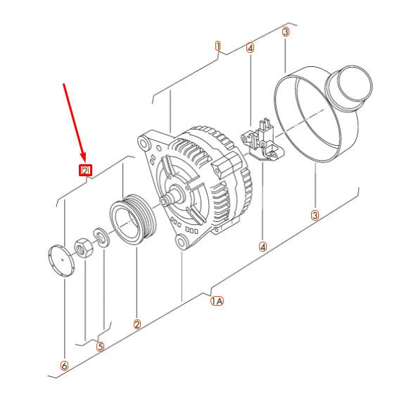 NEW AUDI A4 B8 ALTERNATOR BELT PULLEY 06H903119C ORIGINAL