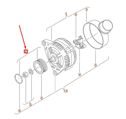 NEW AUDI A4 B8 ALTERNATOR BELT PULLEY 06H903119C ORIGINAL
