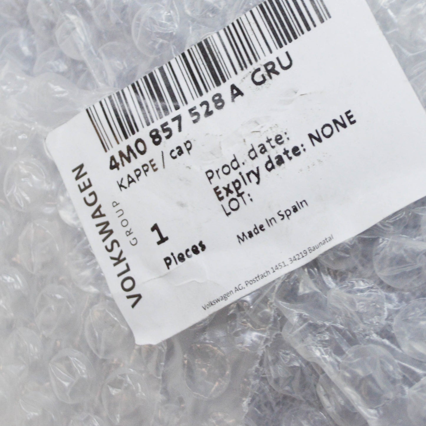 NEW AUDI Q7 4M FRONT RIGHT DOOR MIRROR CAP 4M0857528A GRU 4M0857528AGRU ORIGINAL