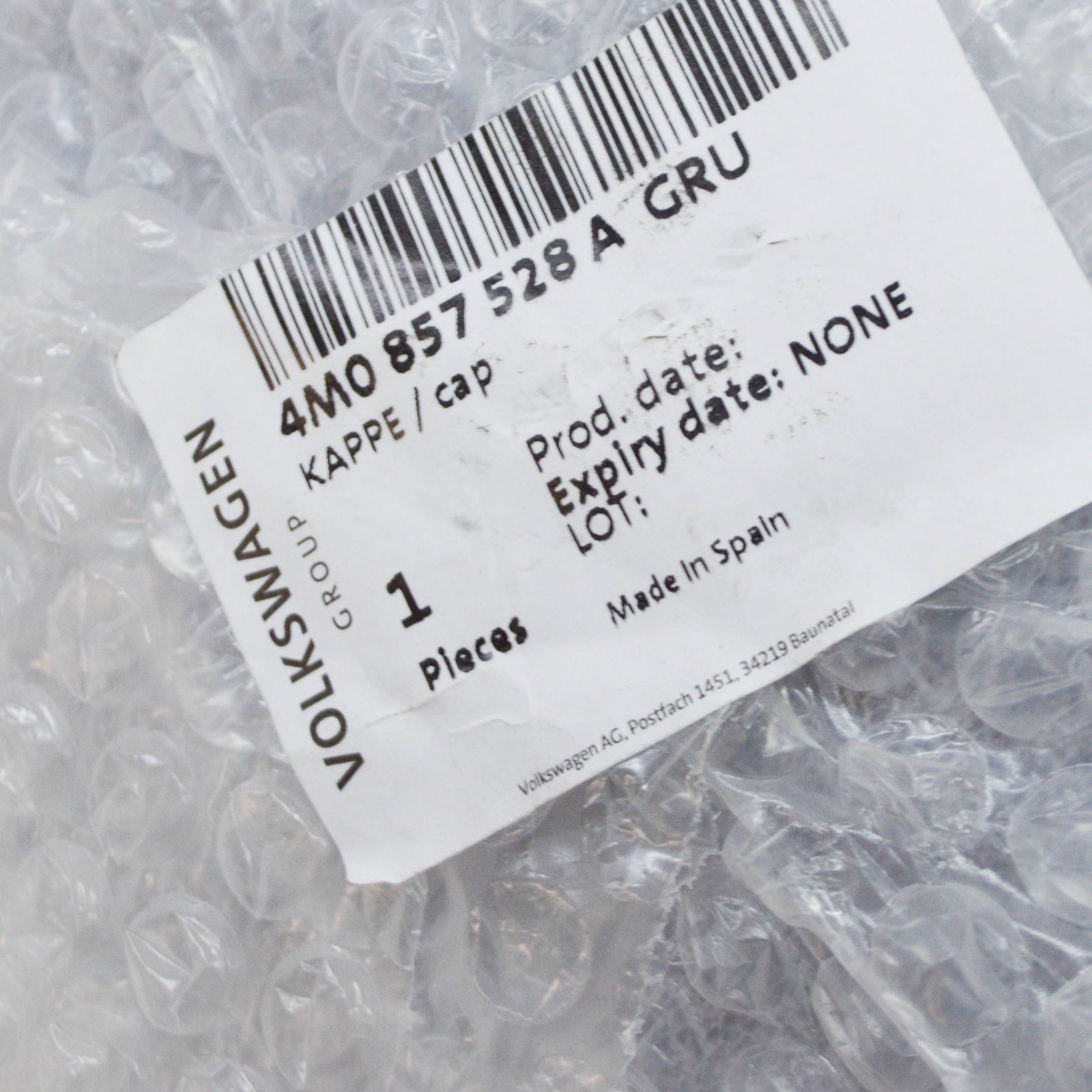 NEW AUDI Q7 4M FRONT RIGHT DOOR MIRROR CAP 4M0857528A GRU 4M0857528AGRU ORIGINAL