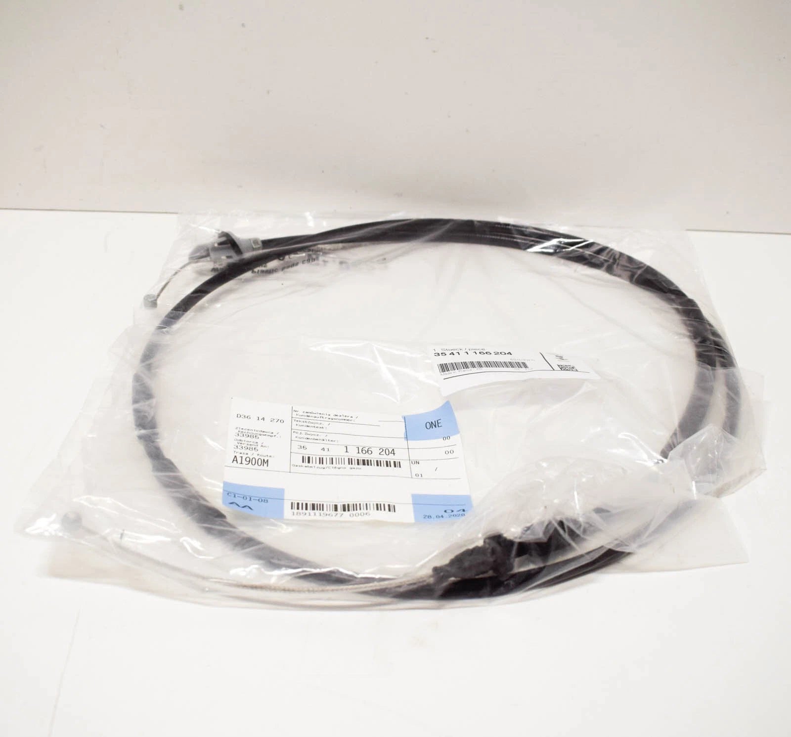 NEW BMW 3 E46 ACCELERATOR BOWDEN CABLE 35411166204 ORIGINAL