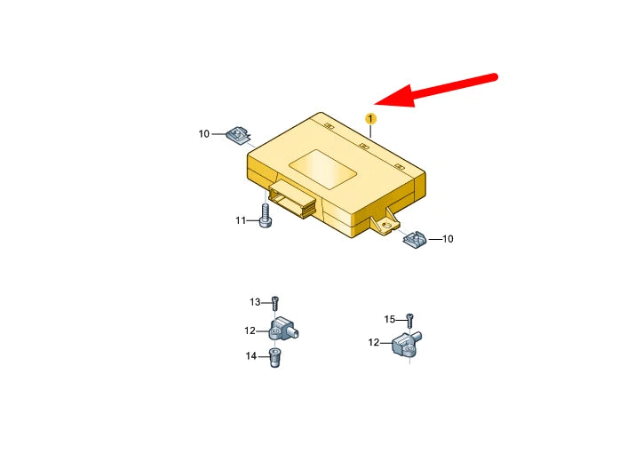 NEW VW GOLF MK8 ELECTRONIC REGULATED DAMPING CONTROL UNIT 1EA907376B ORIGINAL