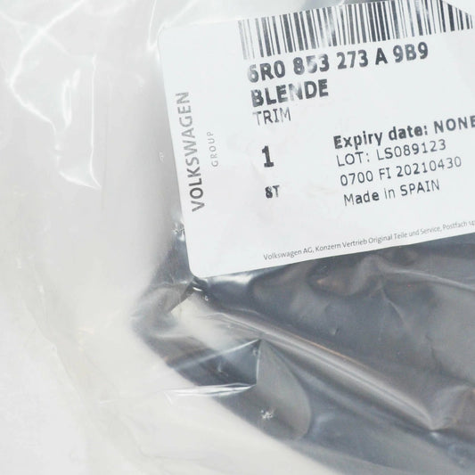 NEW VW POLO MK5 6R FRONT LEFT DOOR MIRROR TRIANGLE COVER 6R0853273A9B9 ORIGINAL