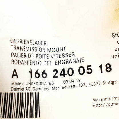 NEW MERCEDES-BENZ GL X164 TRANSMISSION MOUNT A1662400518 1662400518 ORIGINAL
