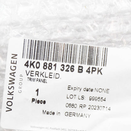 NEW AUDI Q3 F3 FRONT RIGHT SEAT FRAME TRIM 4K0881326B4PK ORIGINAL