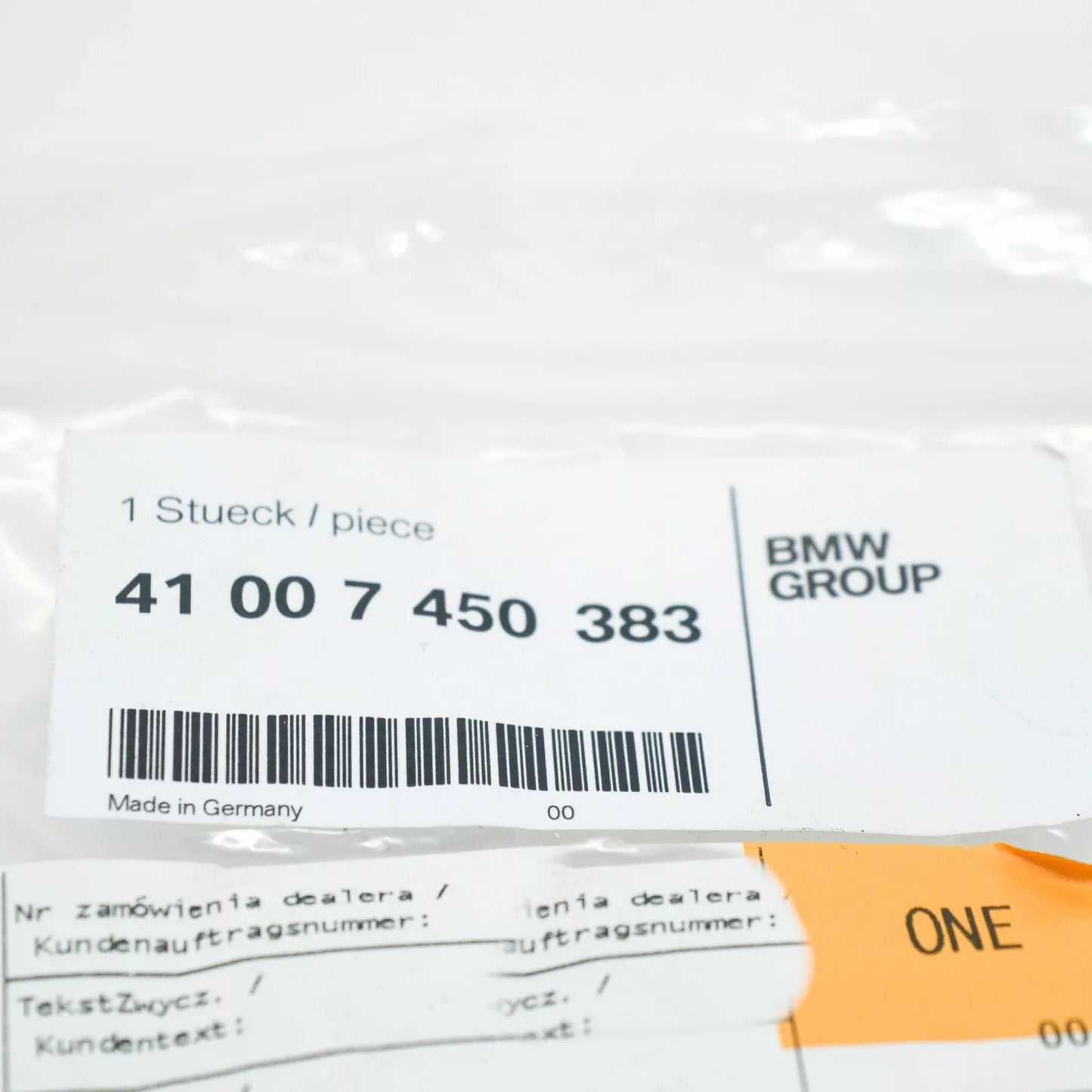 NEW BMW 1 F40 FRONT LEFT FENDER HOLDER 41007450383 ORIGINAL