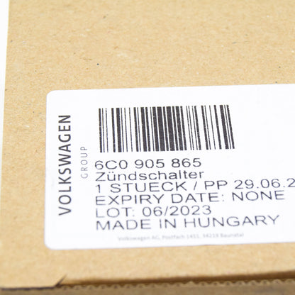 NEW VW POLO 6C IGNITION / STARTER SWITCH 6C0905865 ORIGINAL