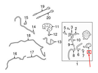 NEW AUDI A3 SPORTBACK 8V LEAK DETECTION PUMP FILTER 1C0906621A ORIGINAL