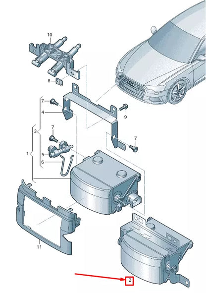 NEW AUDI A6 4A C8 LASER DISTANCE CONTROL HOUSING 4K0907636 ORIGINAL