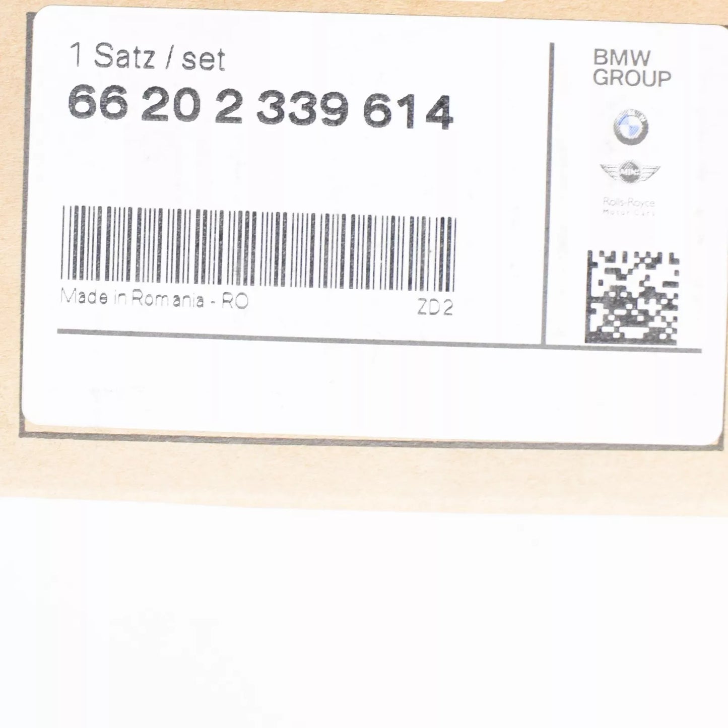 NEW BMW F30 F32 F34 REAR PDC SENSOR HARNESS KIT 66202339614 2339614 ORIGINAL