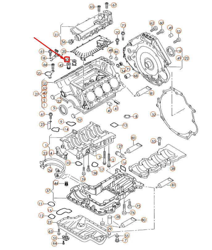 NEW AUDI A4 B7 OIL CHECK NON-RETURN VALVE 079103175C