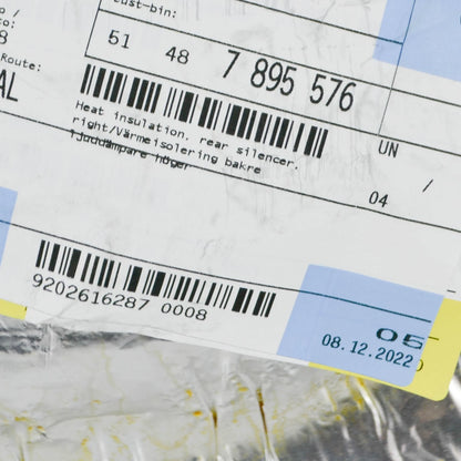 NEW BMW Z4 E86 REAR SILENCER RIGHT HEAT INSULATION 51487895576 7895576 ORIGINAL