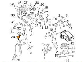 NEW AUDI A4 B6 VACUUM CHECK VALVE SOLENOID 058905291B 1.8 PETROL