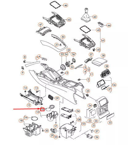 NEW AUDI Q5 8R CENTRE CONSOLE CUP HOLDER INSERT 8R0862435A4PK ORIGINAL