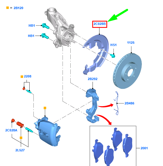 new ford focus mk3 c346 front right brake disc protection shield 5290191