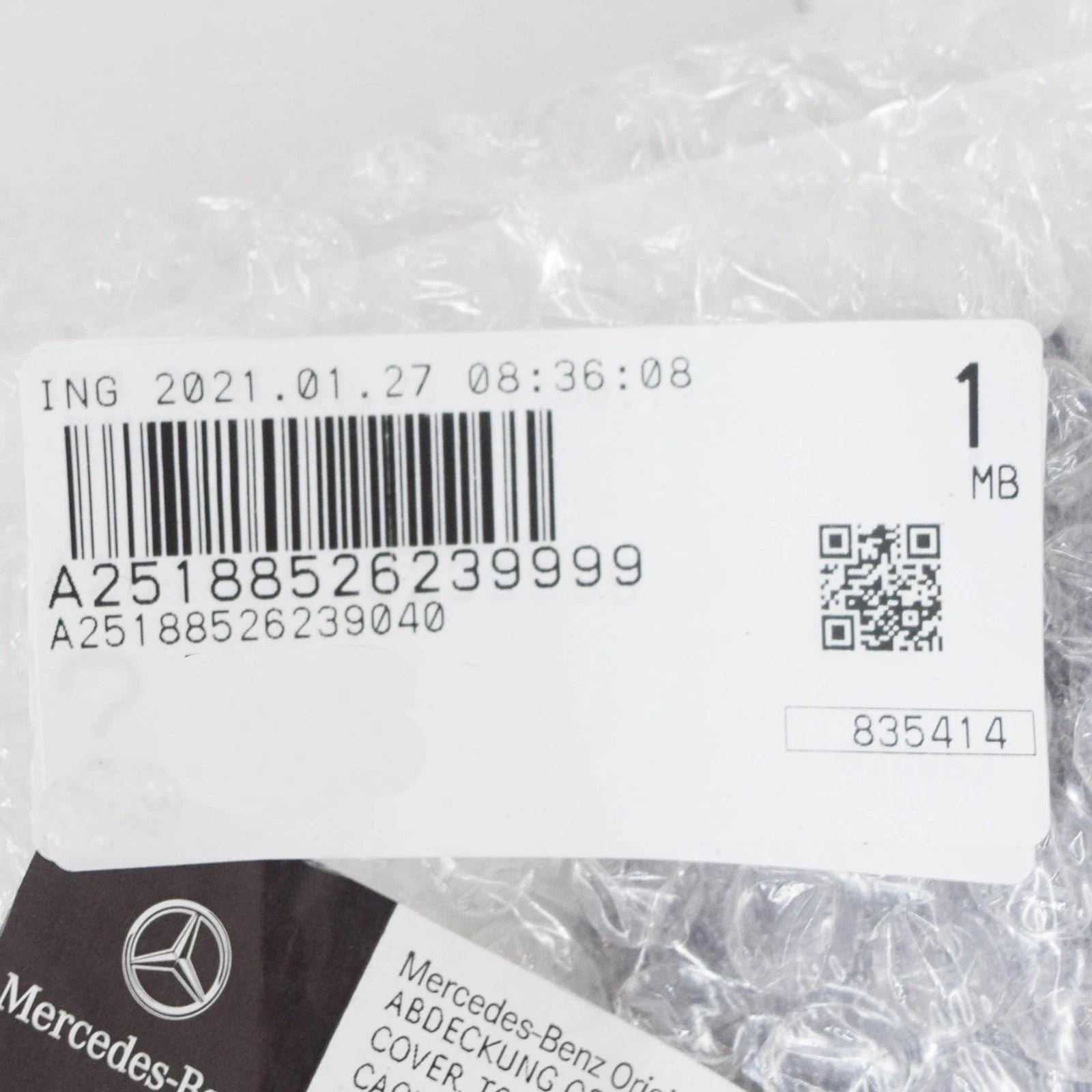 NEW MB R C W251 FRONT BUMPER TOW HOOK EYE CAP COVER A25188526239999 ORIGINAL